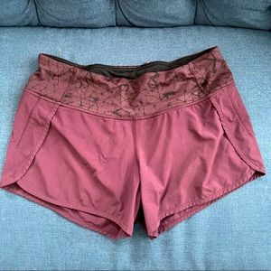 lululemon athletica Burgundy Athletic Shorts
